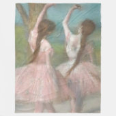 Dansers in Roze Edgar Degas Fleece Deken (Voorkant)