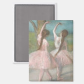 Dansers in Roze Edgar Degas Magneet (Voorkant / Achterkant)