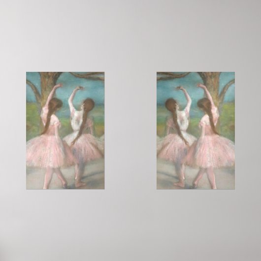 Dansers in Roze Edgar Degas Muurkunst Sets (Voorkant)