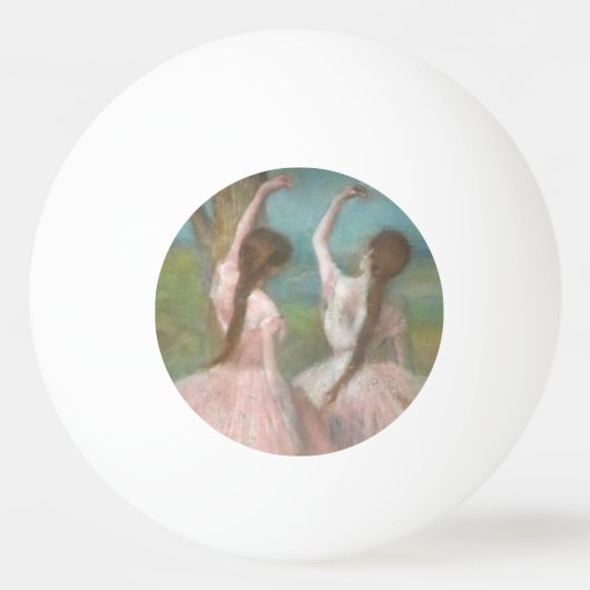 Dansers in Roze Edgar Degas Pingpongbal (Voorkant)