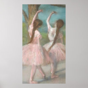 Dansers in Roze Edgar Degas Poster