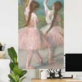 Dansers in Roze Edgar Degas Poster (Thuiskantoor)