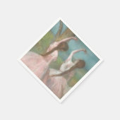 Dansers in Roze Edgar Degas Servet (Hoek)