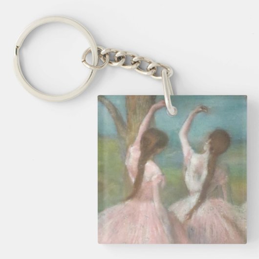 Dansers in Roze Edgar Degas Sleutelhanger (voorkant)
