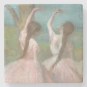 Dansers in Roze Edgar Degas Stenen Onderzetter (Voorkant)