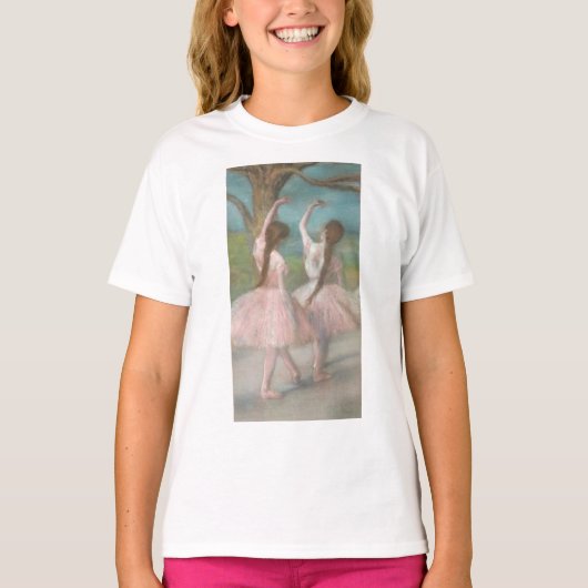 Dansers in Roze Edgar Degas T-shirt (Voorkant)