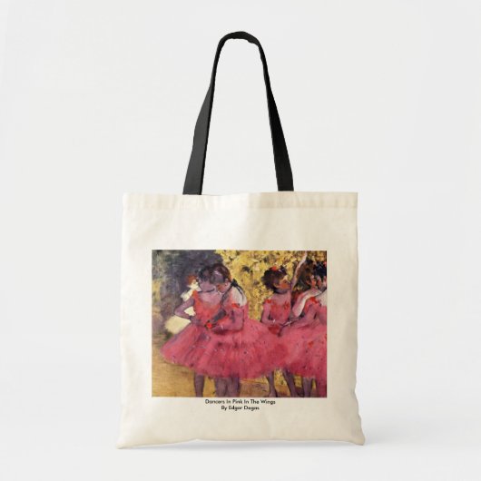 dansers in roze in de ogen van Edgar Degas Tote Bag (Voorkant)