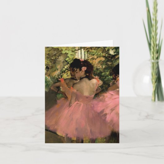 Dansers in Roze Kaart (Voorkant)