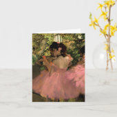 Dansers in Roze Kaart (Gele Bloem)