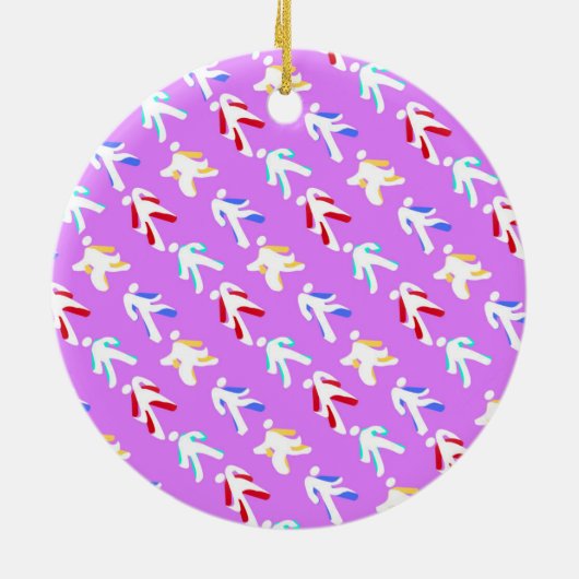 dansers keramisch ornament (Achterkant)