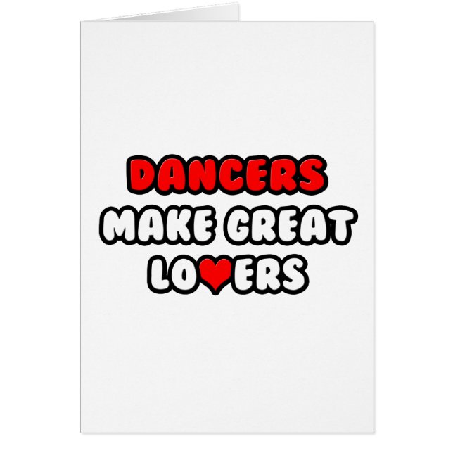 Dansers maken grote liefhebbers (Voorkant)