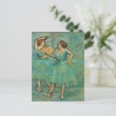 Dansers met een fan Edgar Degas Briefkaart (Staand voorkant)
