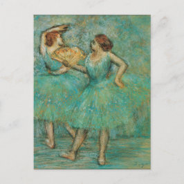 Dansers met een fan Edgar Degas Briefkaart