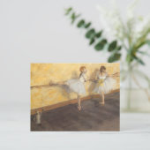 dansers op de balie door Edgar Degas,  ballet Briefkaart (Staand voorkant)