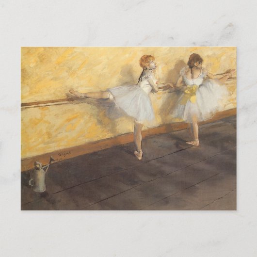 dansers op de balie door Edgar Degas,  ballet Briefkaart (Voorkant)