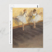 dansers op de balie door Edgar Degas,  ballet Briefkaart (Voorkant / Achterkant)