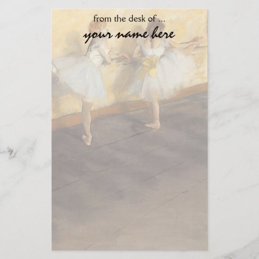 dansers op de balie door Edgar Degas,  ballet Briefpapier (Voorkant)