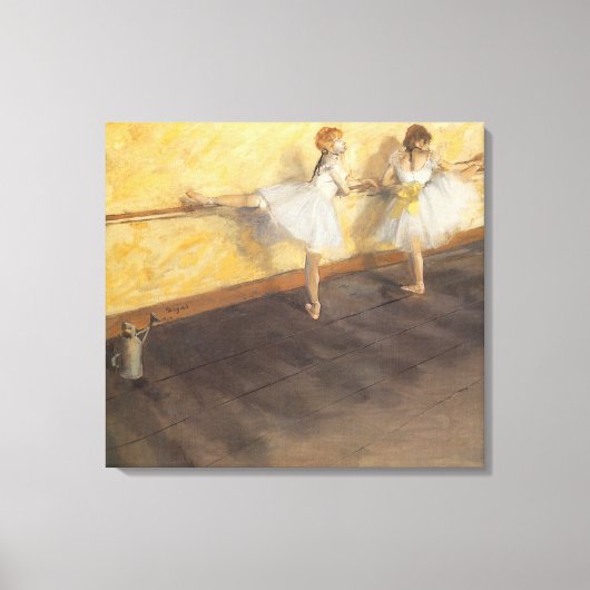 dansers op de balie door Edgar Degas,  ballet Canvas Afdruk (Voorkant)