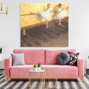 dansers op de balie door Edgar Degas,  ballet Canvas Afdruk