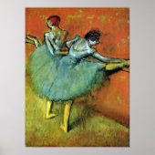 dansers op de balie door Edgar Degas,  ballet Poster (Voorkant)