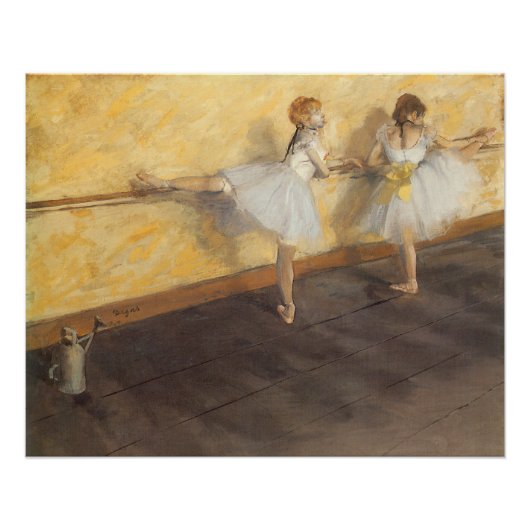 dansers op de balie door Edgar Degas, ballet Poster (Voorkant)