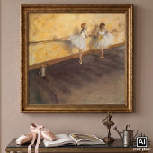 dansers op de balie door Edgar Degas, ballet Poster