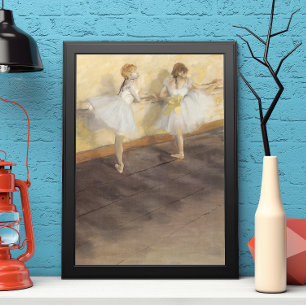 dansers op de balie door Edgar Degas,  ballet Poster