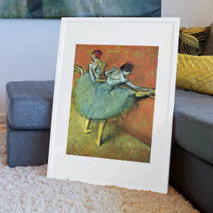 dansers op de balie door Edgar Degas,  ballet Poster