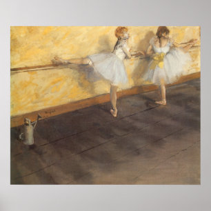 dansers op de balie door Edgar Degas,  ballet Poster