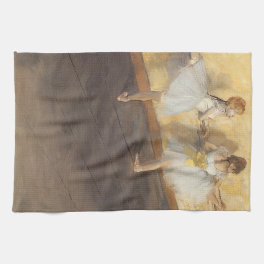 dansers op de balie door Edgar Degas,  ballet Theedoek (Horizontaal)