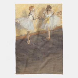 dansers op de balie door Edgar Degas,  ballet Theedoek