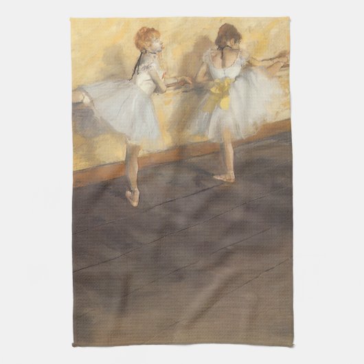 dansers op de balie door Edgar Degas,  ballet Theedoek (Verticaal)