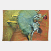 dansers op de balie door Edgar Degas,  ballet Theedoek (Horizontaal)