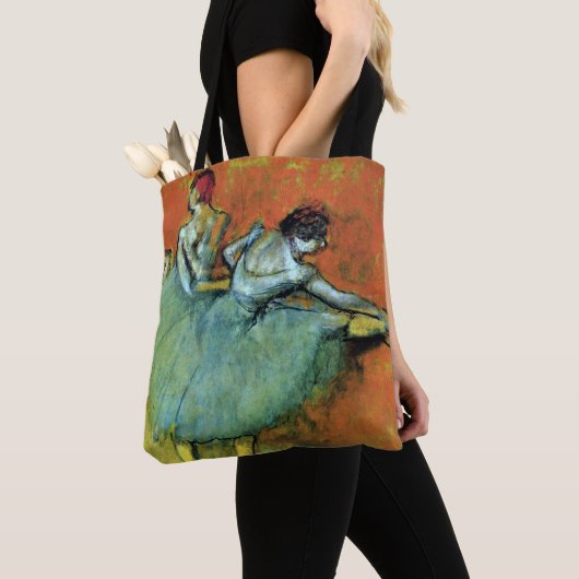dansers op de balie door Edgar Degas,  ballet Tote Bag (Dichtbij)