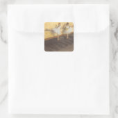 dansers op de balie door Edgar Degas, ballet Vierkante Sticker (Tas)