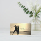 Dansers op het podium, dansinstructeur, danser visitekaartje (Staand voorkant)