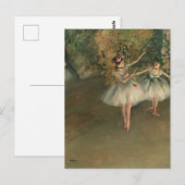 Dansers op het podium Edgar Degas Briefkaart (Voorkant / Achterkant)