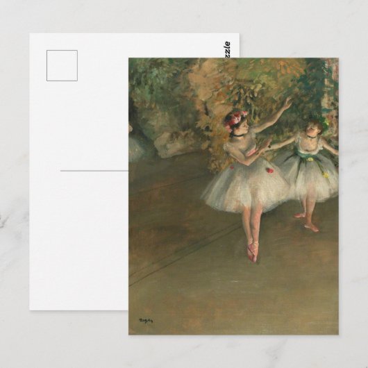 Dansers op het podium Edgar Degas Briefkaart (Voorkant / Achterkant)