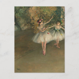 Dansers op het podium Edgar Degas Briefkaart