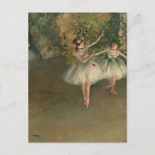 Dansers op het podium Edgar Degas Briefkaart