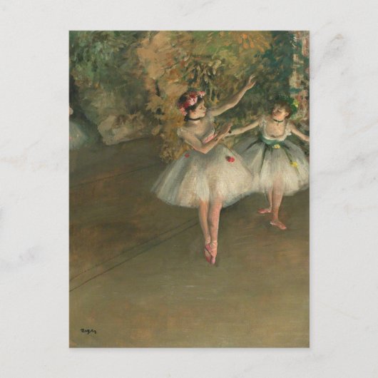 Dansers op het podium Edgar Degas Briefkaart (Voorkant)