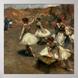 Dansers op het podium - Edgar Degas - c1889 Poster