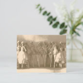 dansers op teen, met kuit briefkaart (Staand voorkant)