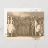 dansers op teen, met kuit briefkaart (Voorkant / Achterkant)