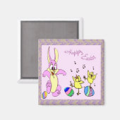  dansers Pasen Magnet (Voorkant / Achterkant)