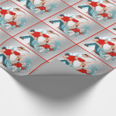 dansers Prettige feestdagen Kerstmis Cadeaupapier (Hoek)