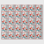 dansers Prettige feestdagen Kerstmis Cadeaupapier (Vlak)