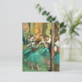 Dansers Roze en Groen Edgar Degas Briefkaart (Staand voorkant)