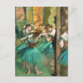 Dansers Roze en Groen Edgar Degas Briefkaart (Voorkant)