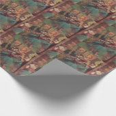 dansers, roze en groen van Edgar Degas Cadeaupapier (Hoek)